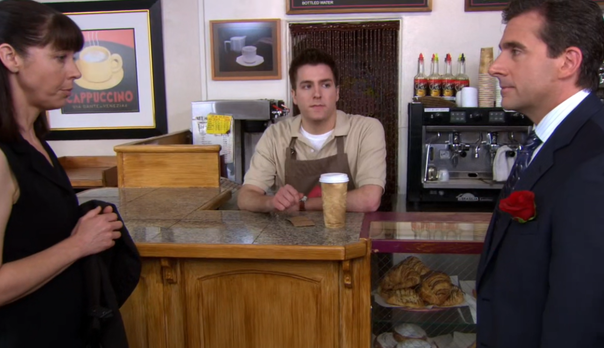 What did Micheal order when he went to his blind date with Pam's