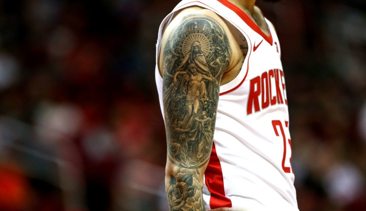 Which NBA player has this realistic tattoo? Quiz Expo